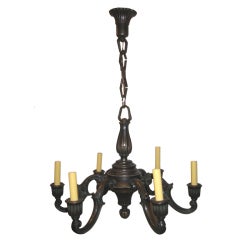 Just Andersen Danish Bronze Chandelier 12