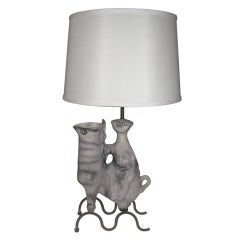 French Pottery Lamp 10