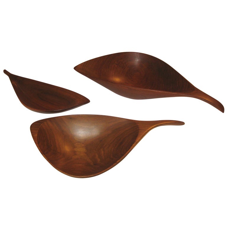 Emil Milan Studio Carved Bowls For Sale