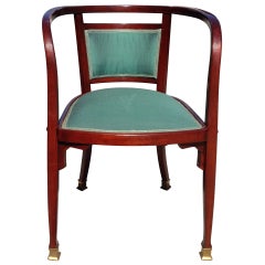 Antique Gustav Siegel Chair for J & J Kohn