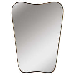 Gio Ponti Brass Mirror