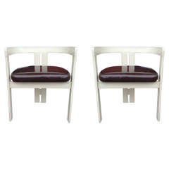 Four Tobia Scarpa Pi Greco Chairs