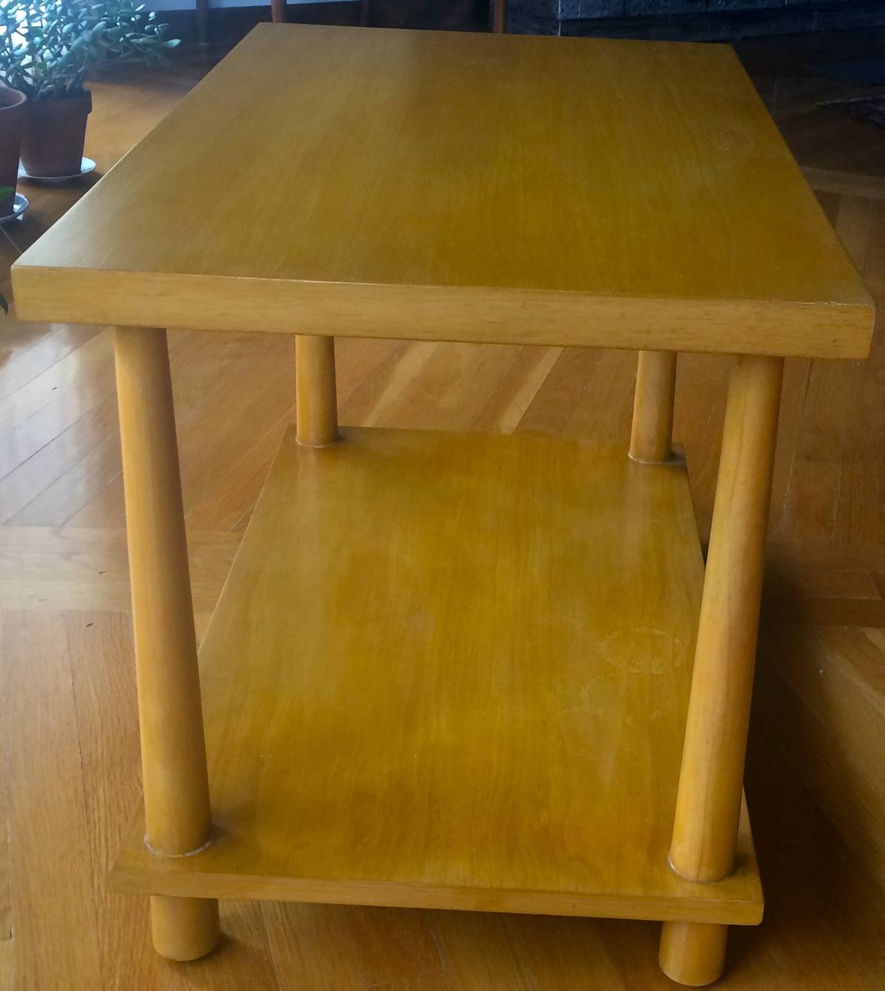 Pair of Walnut End Tables by T.H. Robsjohn-Gibbings In Good Condition In Brooklyn, NY