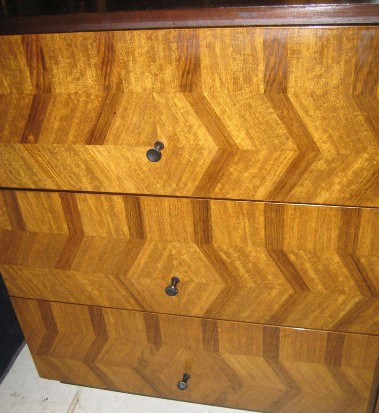Mid-20th Century Milo Baughman for Directional Parquetry Commode