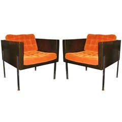 Pair of Harvey Probber Cube Chairs