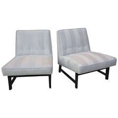 Pair of Dunbar Slipper Chairs by Edward Wormley