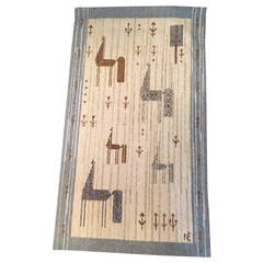 Scandinavian Flat-Weave Rug or Tapestry 7