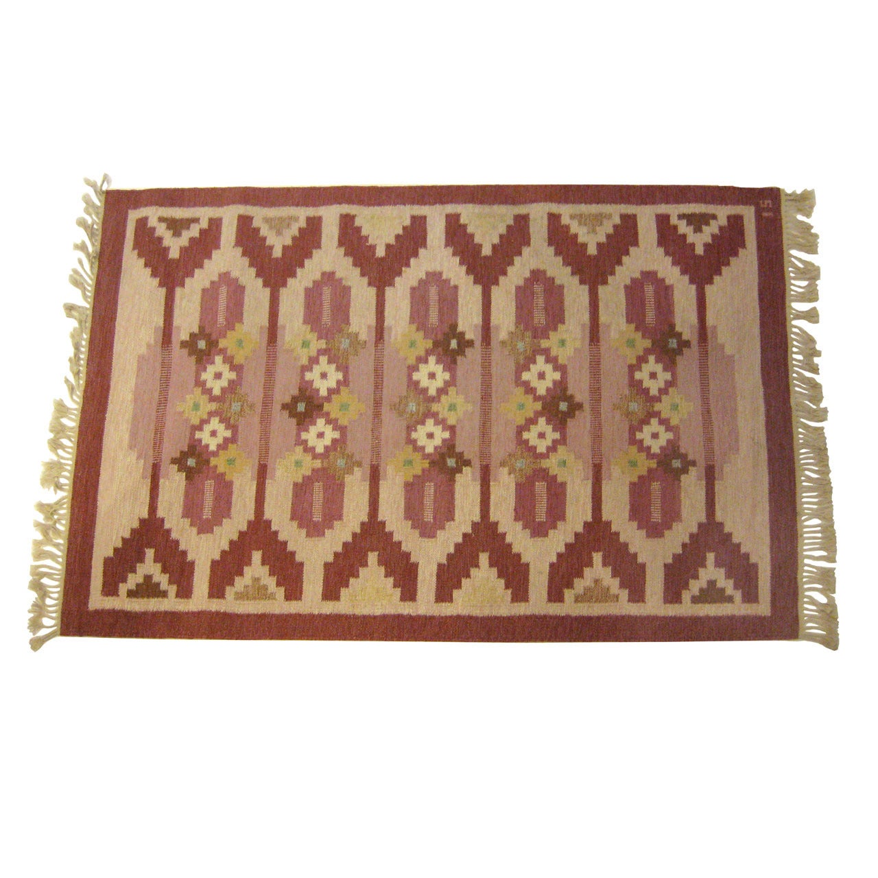Swedish Flat-Weave Carpet by Ingegerd Silow