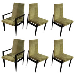 Set of Six Brazilian Dining Chairs by Moveis Cimo