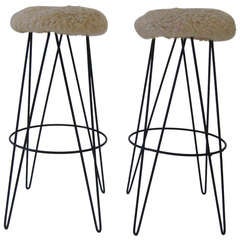 Pair of Frederick Weinberg Bar Stools 5