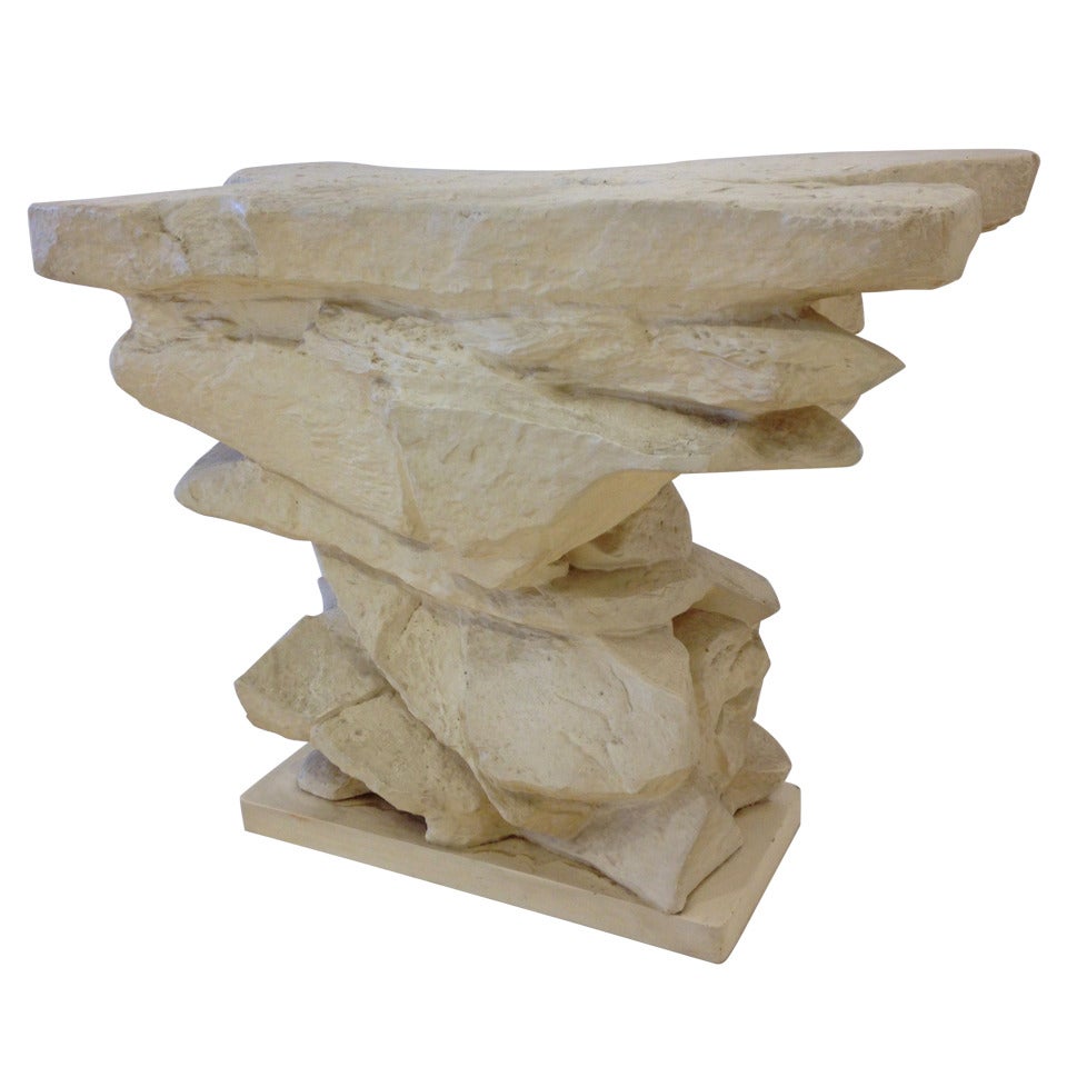 Plaster Rock Console by Sirmos