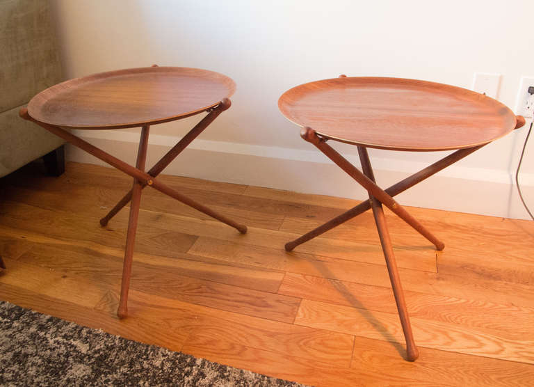 Six Swedish Folding Drinks Tables