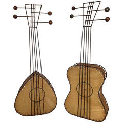 Pair of Musical Instrument Lamps by Frederick Weinberg 2