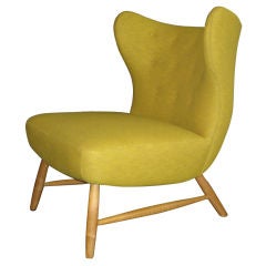 Elias Svedberg Wingback Slipper Chair