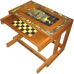 Vintage Vladimir Kagan Nesting Table with Kasuba Tiles