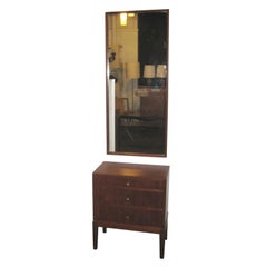 Vintage Chest and Mirror by Peter Hvidt for Thorald Madsen