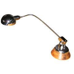 Charlotte Perriand Leather and Chrome Desk Lamp 9