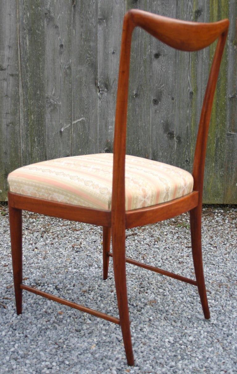 Italian Set of Six Paolo Buffa Dining Chairs