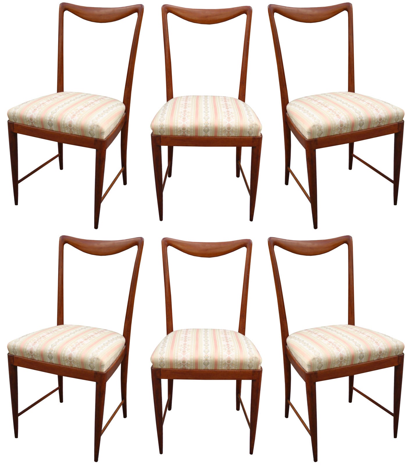 Set of Six Paolo Buffa Dining Chairs