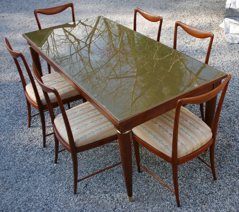 Italian Paolo Buffa Style Dining Table For Sale