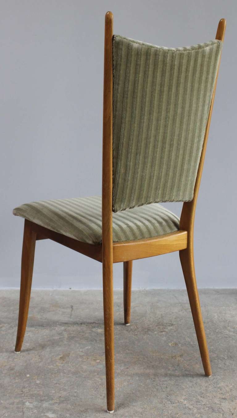 Upholstery Pair Italian Side Chairs