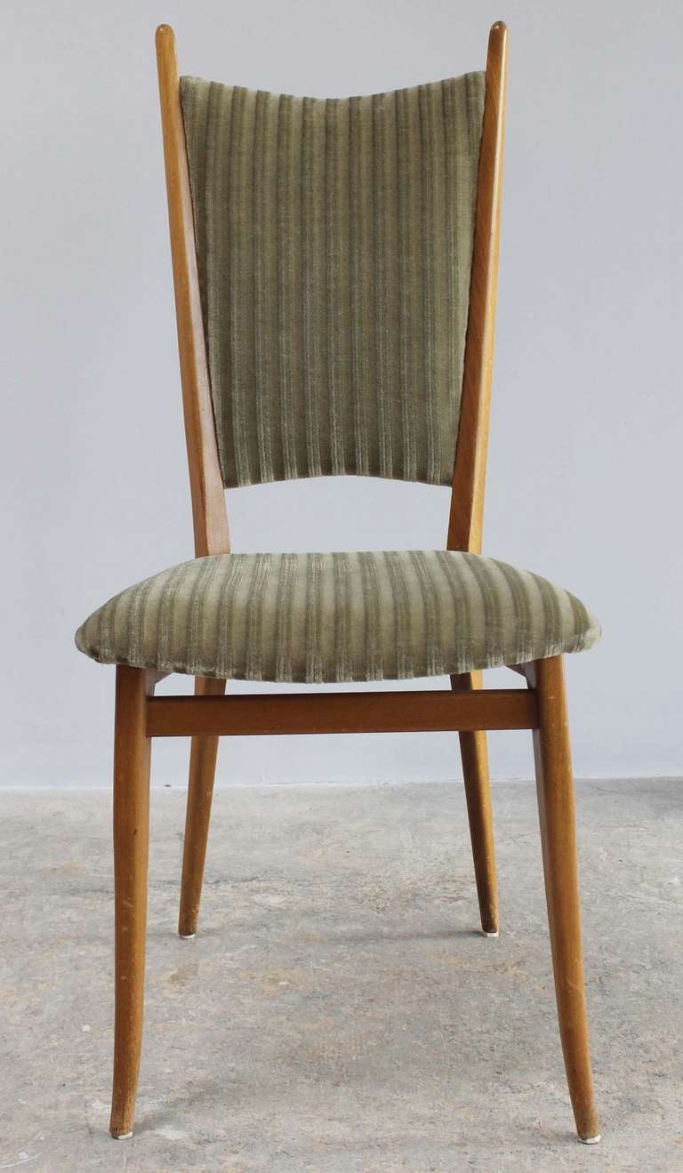Mid-Century Modern Pair Italian Side Chairs