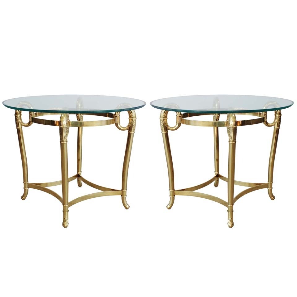 Pair Italian Empire Style Tables