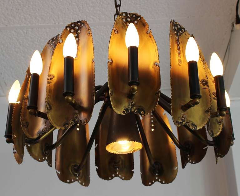 Tom Greene Brutal Chandelier In Excellent Condition In Southampton, NY