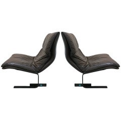 Pair of Saporiti Onda Chairs