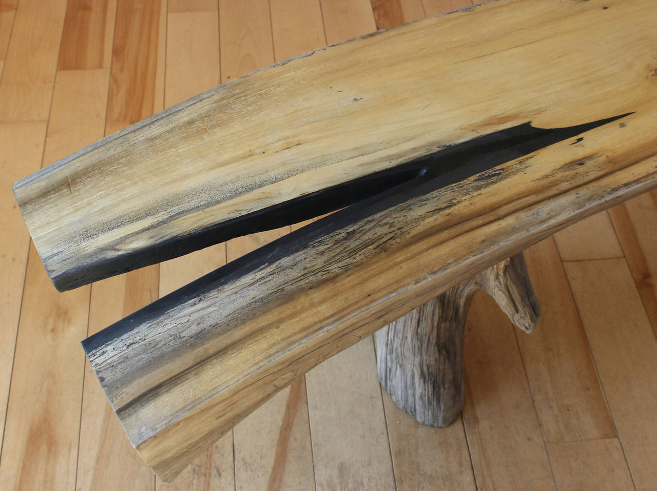 Contemporary Organic Cedar Bench