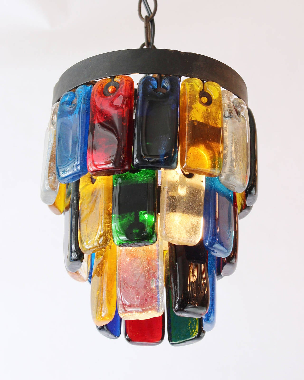 Brutal Style Glass Pendants In Excellent Condition For Sale In Southampton, NY