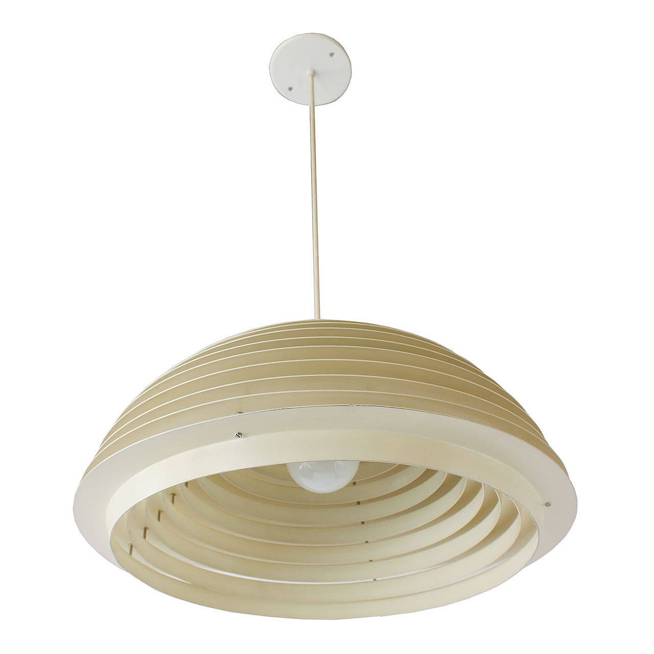 Louis Poulsen ph 4/3 designed by poul henningsen and made in denmark by louis poulsen. poul henningsen. it is the original paint and still has the original louis poulsen stickers inside. it is the classic white edition.