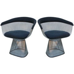 Pair Warren Platner Dining Chairs