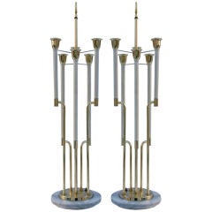 Large Pair Rembrandt Lamps