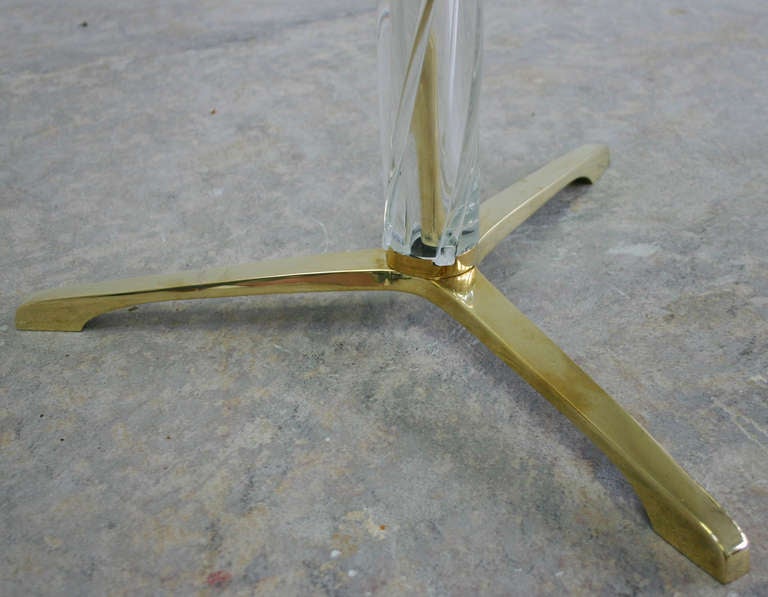 Murano Glass Side Table In Excellent Condition In Southampton, NY