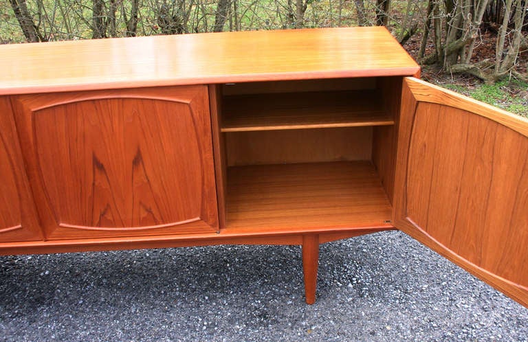 Johannes Andersen Teak Sideboard In Excellent Condition In Southampton, NY