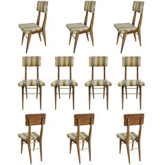 Set of 10 Italian Dining Chairs