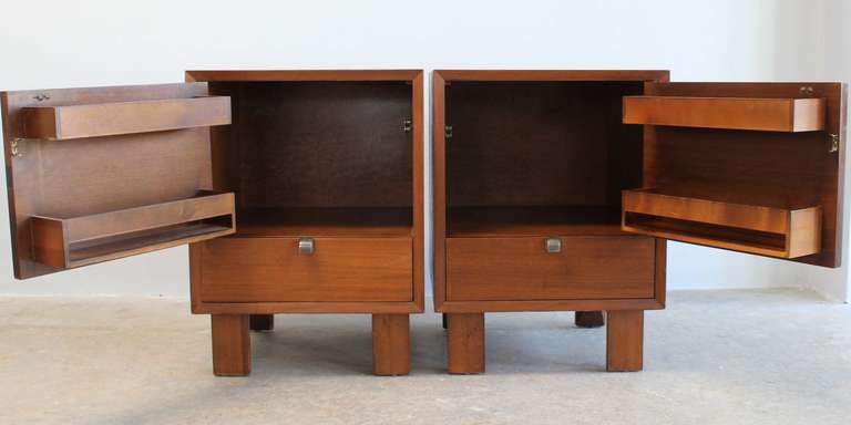 Pair of George Nelson Night Stands In Good Condition In Southampton, NY