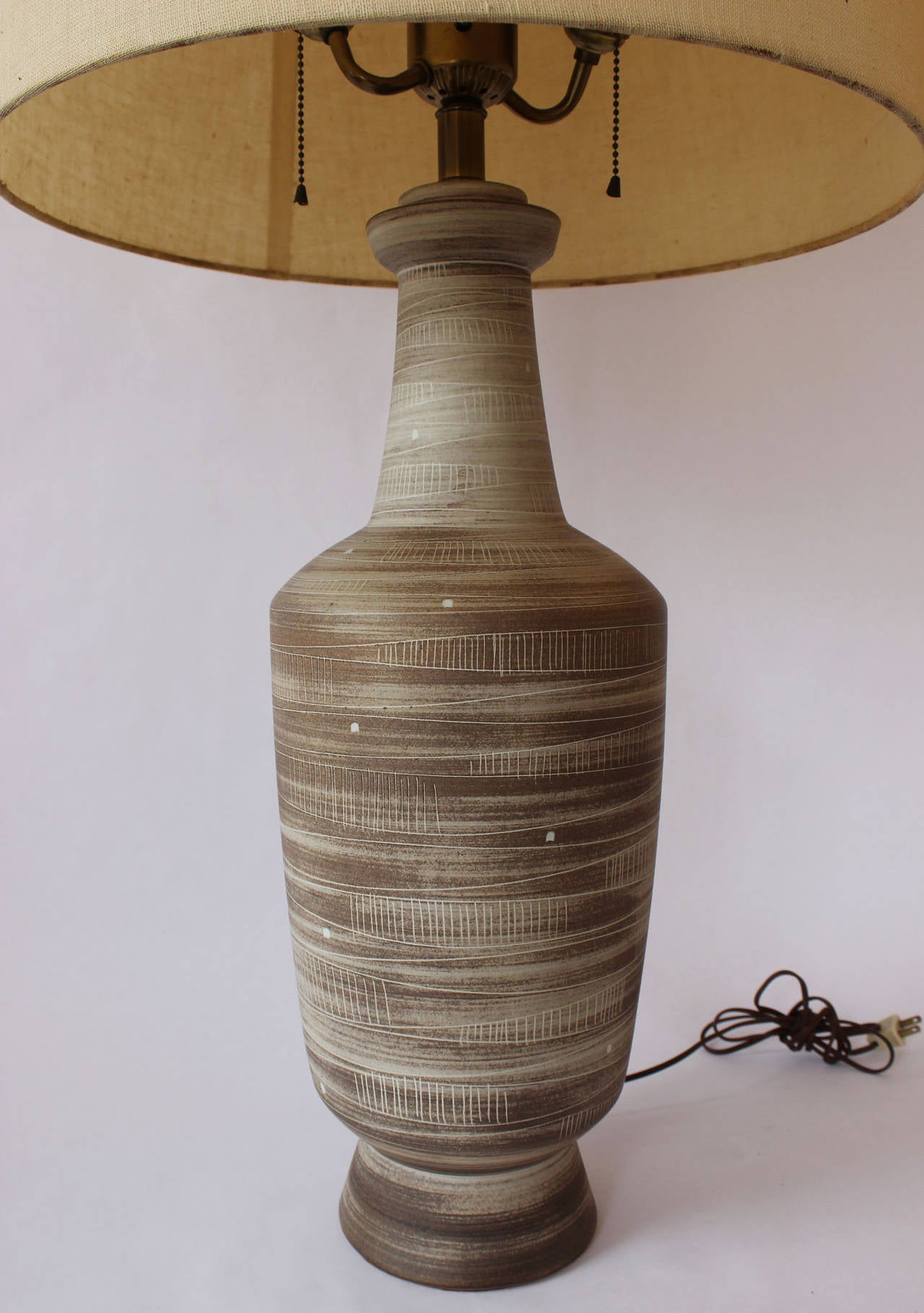 Mid-Century Modern Large Danish Ceramic Lamp
