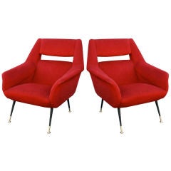 Pair Italian Armchairs