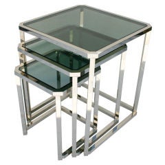 Large Nesting Tables attr. Maison Jansen 4
