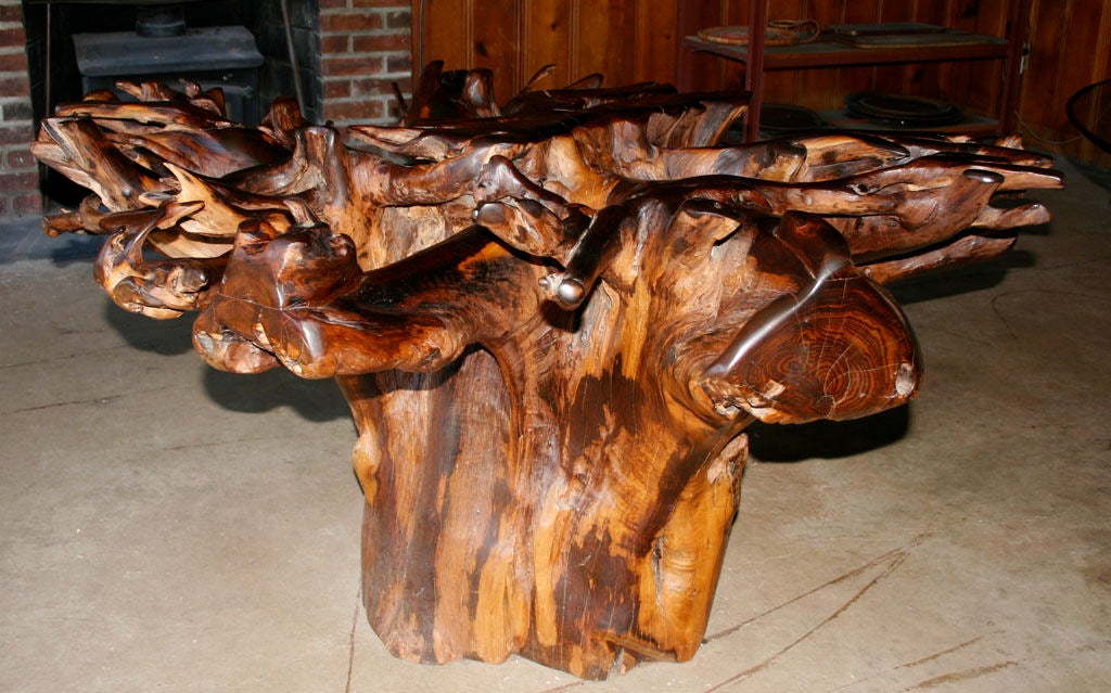 Mexican Massive Tree Trunk Dining Table