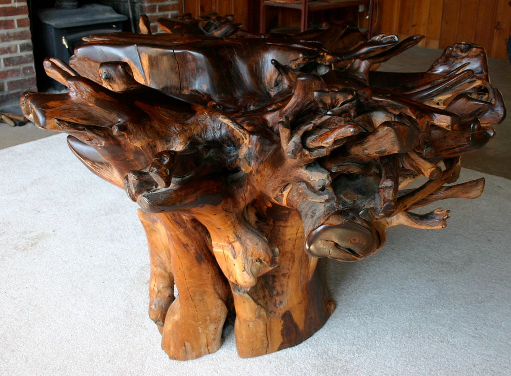 Massive Tree Trunk Dining Table 1