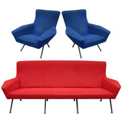 Italian Sofa and Chairs