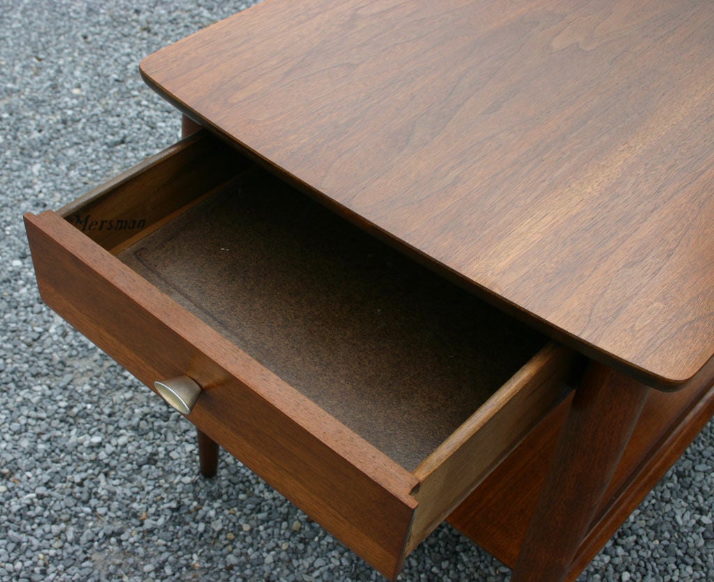 Pair American Walnut Side Tables 1