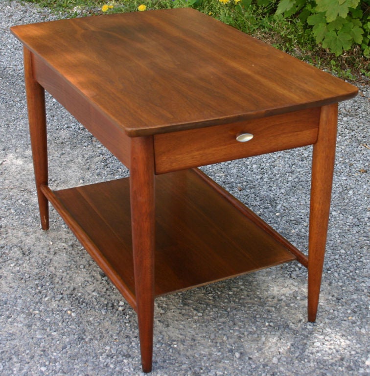 Pair American Walnut Side Tables 2