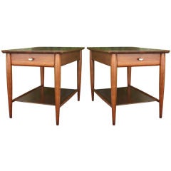 Pair American Walnut Side Tables