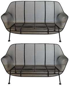 Pair Russell Woodard Settees