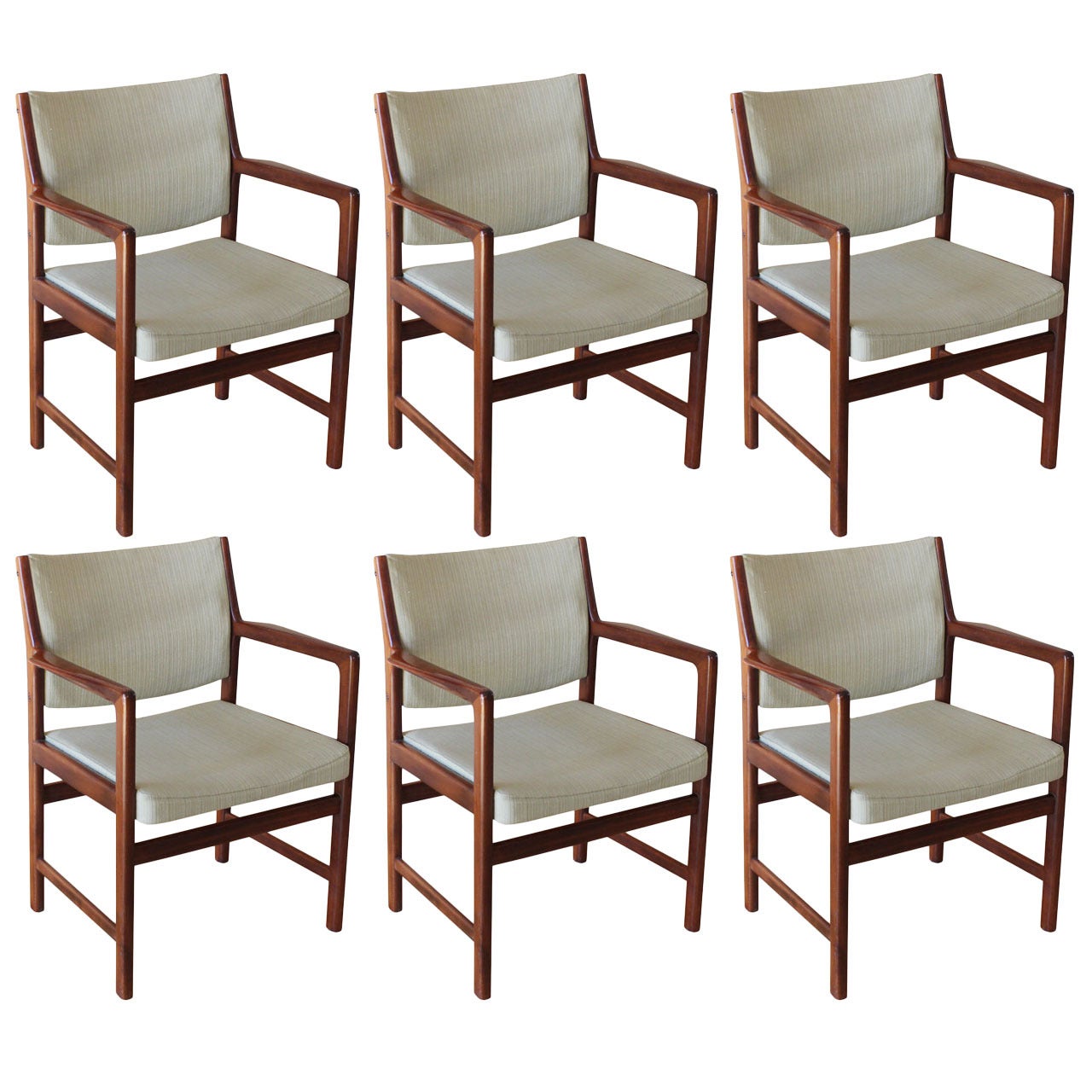 Set of Six Swedish Dining Chairs For Sale