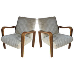 Pair Thonet Bentwood Armchairs